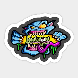 LOWBROW MONSTER Sticker